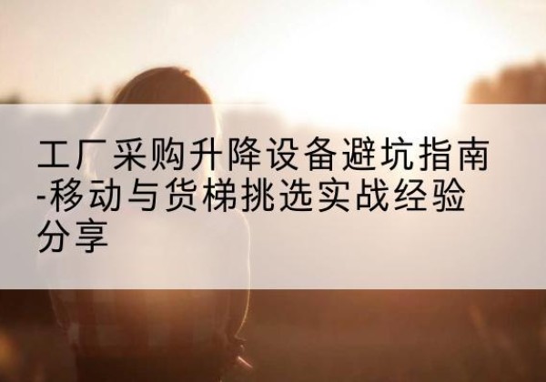 武安移动式升降机怎么选-工厂采购升降设备避坑指南-移动与货梯挑选实战经验分享